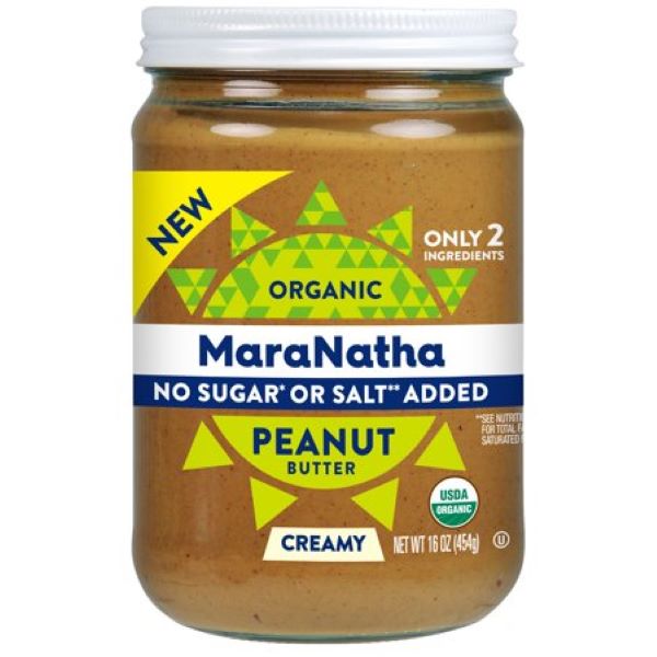Organic Creamy Peanut Butter No Salt or Sugar Added (454g)