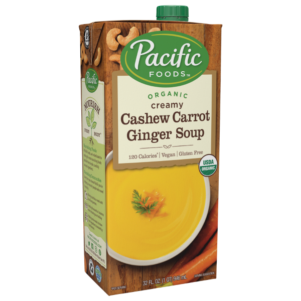 Organic Cashew Carrot Ginger Soup ( 946ml )
