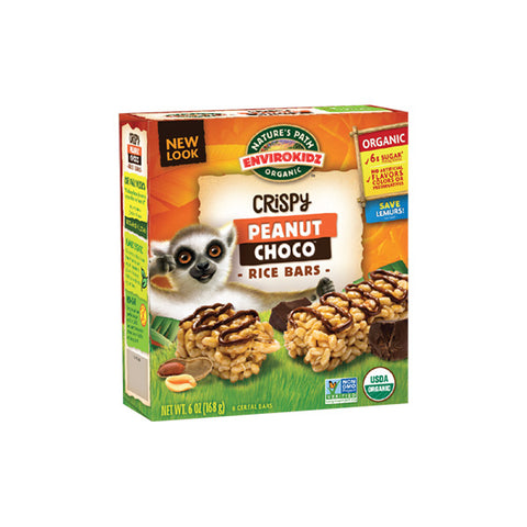 Organic Gluten Free Crispy Rice Peanut Choco Bars (168g)