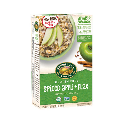 Organic Gluten Free Spiced Apple Flax Hot Oatmeal (320g)