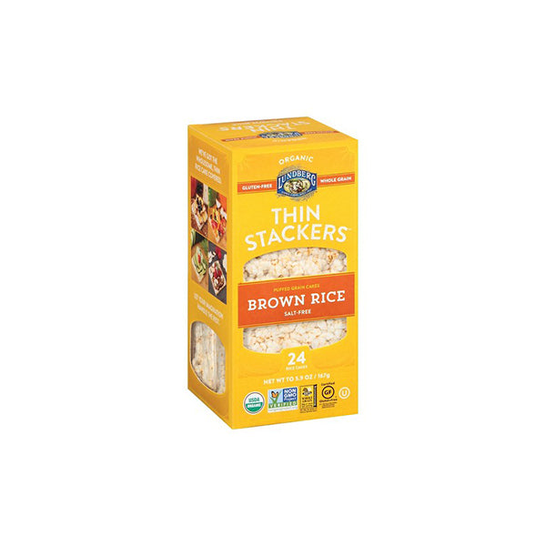 Brown Rice Cake Thin Stackers Salt Free (167g)