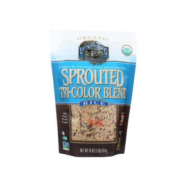 Organic Tri Color Sprouted Brown Basmati Rice (454g)