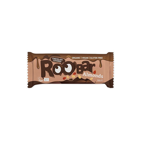 Organic Gluten Free Roo Bar Almond Chocolate Covered (30g)