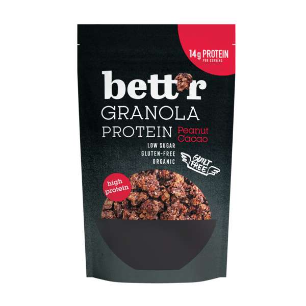 Organic Gluten Free Peanut Cacao Protein Granola (300g)