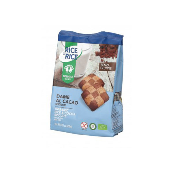 Organic Gluten free Cocoa Rice Biscuits (250g)