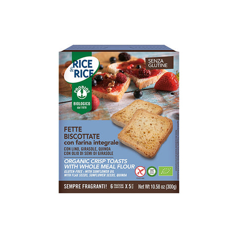 Organic Gluten Free Crisp Toast with Whole Rice Flour (300g)