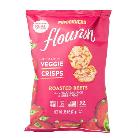 Flourish Veggie Crisps Roasted Beets & Pean (  21g )