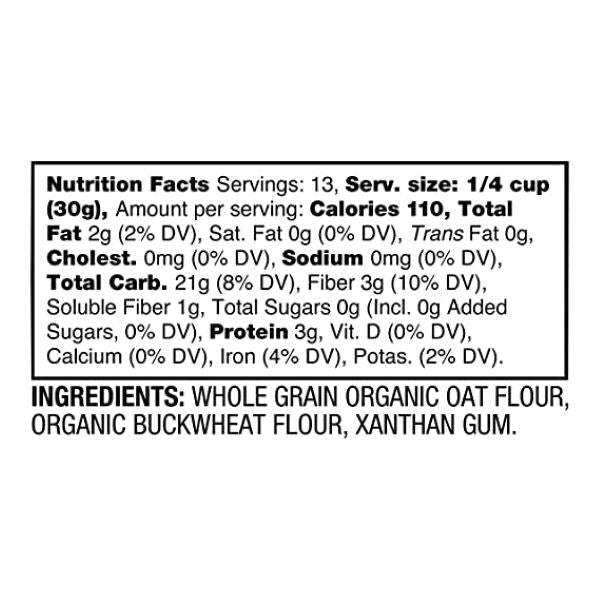 Organic Gluten Free Oat Flour (396g) Juthour